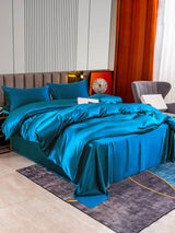 [Teal] SilkSilky  Bedding Set 002