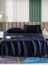 [Dark Blue] SilkSilky  Bedding Set 001