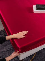 [Wine] SilkSilky  Bedding Set 003