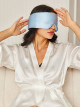 [Light Blue] SilkSilky  Eye Mask 009