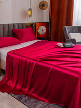 [Wine] SilkSilky  Bedding Set 005