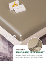 [Khaki] SilkSilky  Bedding Set 004