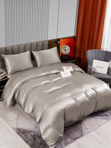 [Gray] SilkSilky  Bedding Set 002