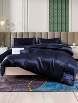 [Dark Blue] SilkSilky  Bedding Set 001
