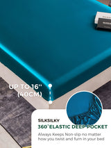 [Teal] SilkSilky  Bedding Set 004