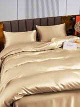 [Beige] SilkSilky  Bedding Set 004