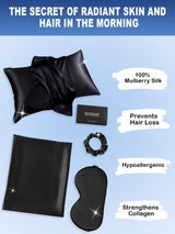 [Black] SilkSilky  Pillowcase Sets 002