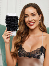 [Black] SilkSilky  Scrunchie 002