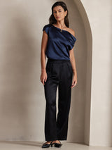 [Black] SilkSilky  Women's Pants 005