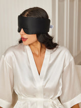[Black] SilkSilky  Eye Mask 003