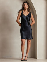 [Black] SilkSilky  Sleeveless Dress 004