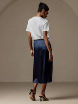 [Dark Blue] SilkSilky  Skirt 002