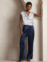 [Dark Blue] SilkSilky  Women's Pants 004