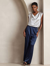 [Dark Blue] SilkSilky  Women's Pants 007