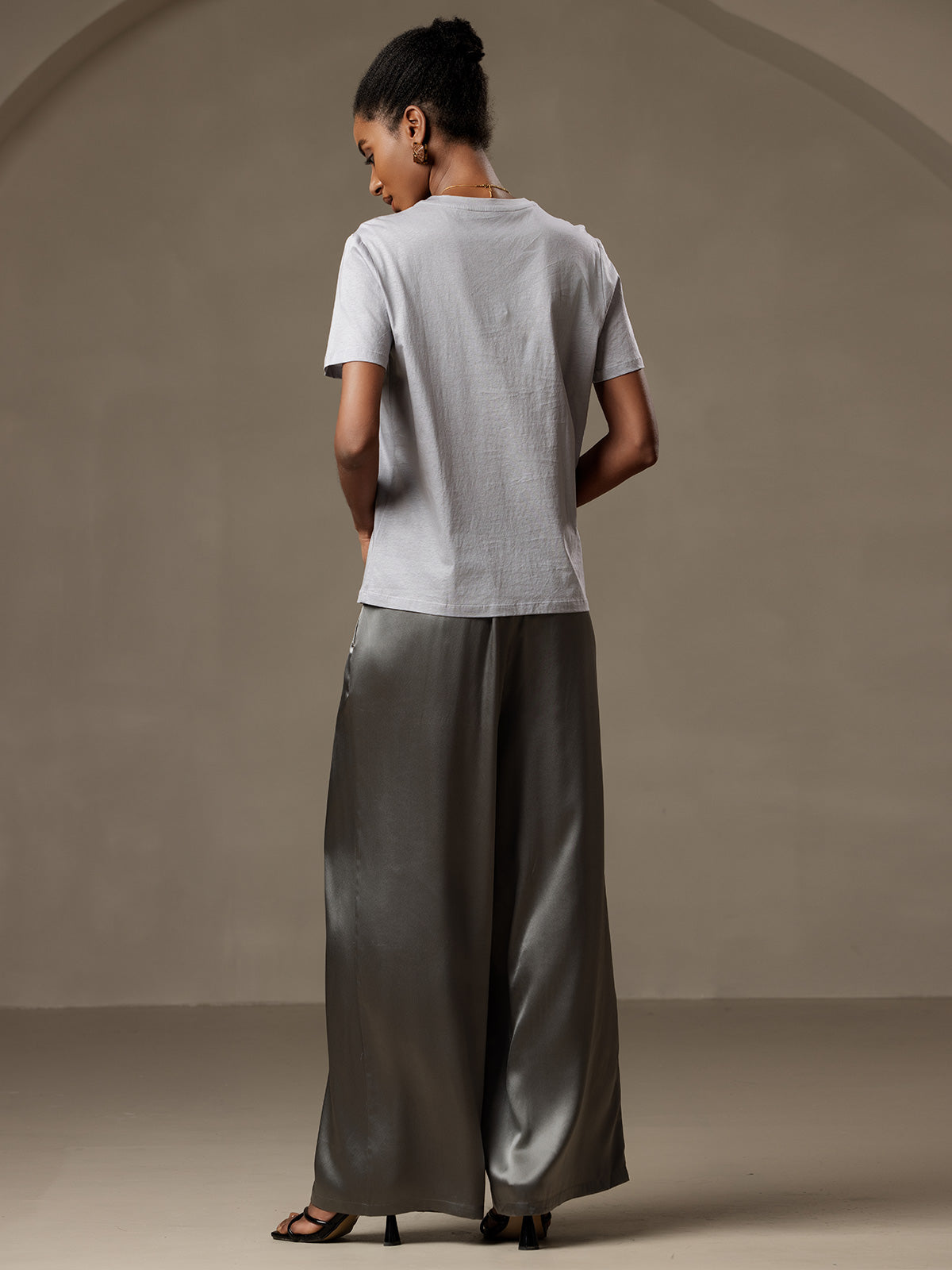 [Dark Gray] SilkSilky  Women's Pants 002
