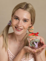 [Group3] Pastel 6-piece mulberry silk hair scrunchie set in star gift box 001