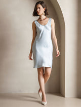 [Light Blue] SilkSilky  Sleeveless Dress 007