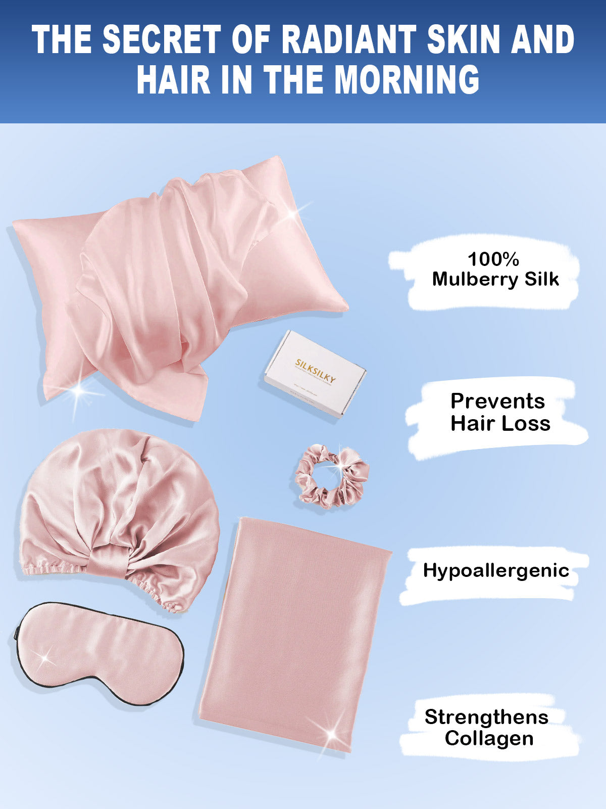 [Pale Mauve] SilkSilky  Pillowcase Sets 002