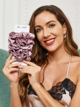 [Pale Mauve] SilkSilky  Scrunchie 002