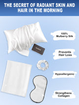 [White] SilkSilky  Pillowcase Sets 002