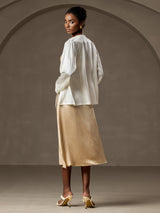 [White] SilkSilky  Long Sleeve Women's Outerwear 002