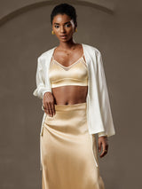[White] SilkSilky  Long Sleeve Women's Outerwear 003
