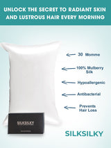 [White] SilkSilky  Pillowcases 002