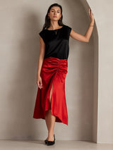 [Wine] SilkSilky  Skirt 001