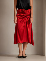 [Wine] SilkSilky  Skirt 003