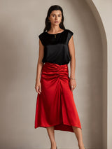 [Wine] SilkSilky  Skirt 005
