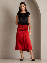 [Wine] SilkSilky  Skirt 007