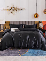 [Black] SilkSilky  Bedding Set 002