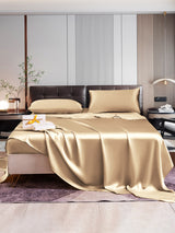 [Beige] SilkSilky  Bedding Set 005