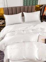 [White] SilkSilky  Bedding Set 006