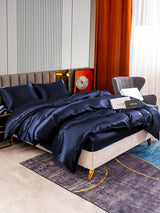 [Dark Blue] SilkSilky  Bedding Set 003