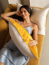 [Gold+LightBeige] SilkSilky  Pillowcases 003