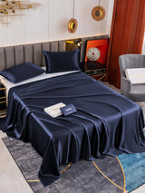 [Dark Blue] SilkSilky  Bedding Set 001