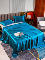[Teal] SilkSilky  Bedding Set 002