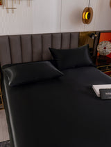 [Black] SilkSilky  Bedding Set 005