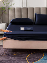 [Dark Blue] SilkSilky  Bedding Set 006