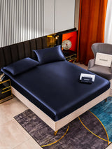 [Dark Blue] SilkSilky  Bedding Set 002