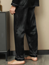 [Black] SilkSilky  Men's Sleep Shorts 005