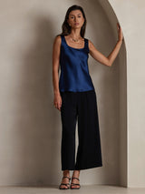 [Dark Blue] SilkSilky  Sleeveless Camisole Top 005
