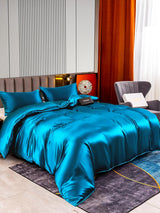 [Teal] SilkSilky  Bedding Set 002