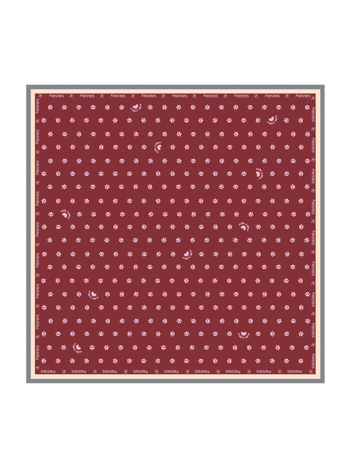 [Wine] SilkSilky  Scarf 001