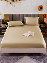 [Beige] SilkSilky  Bedding Set 002