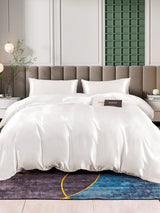 [White] SilkSilky  Bedding Set 001