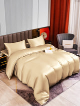 [Beige] SilkSilky  Bedding Set 002