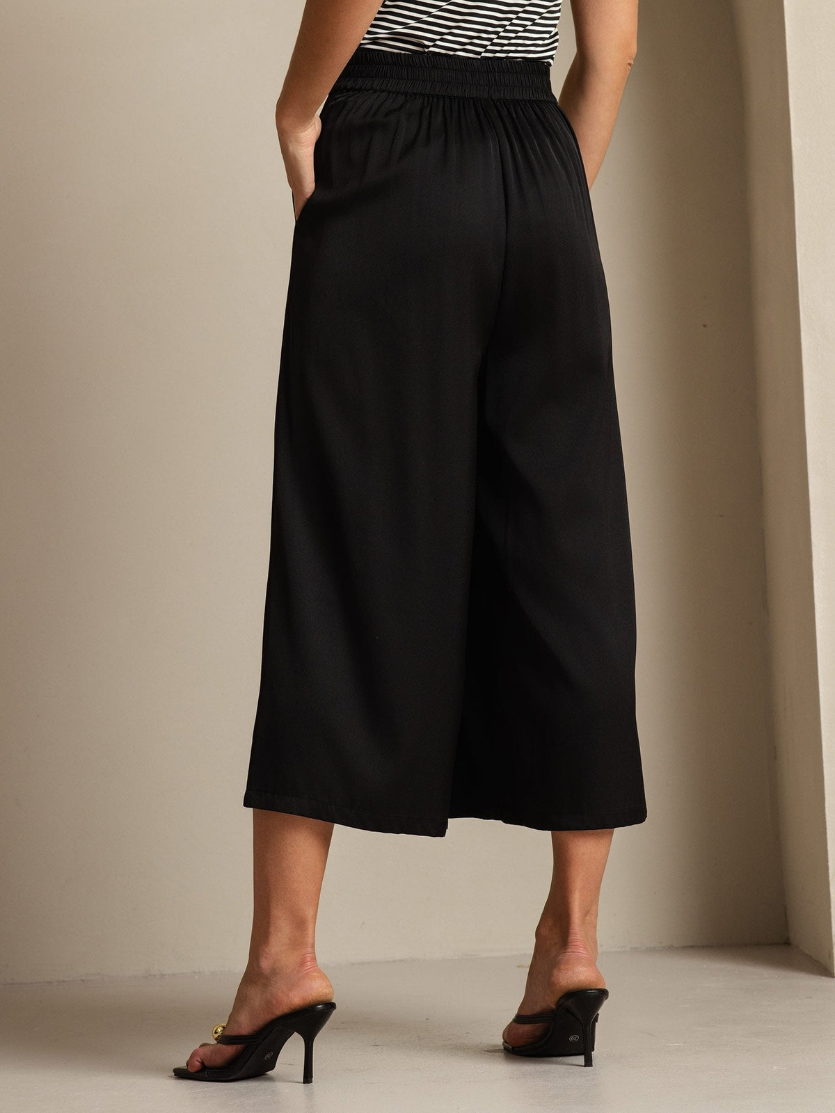 [Black] SilkSilky  Women's Pants 002