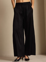 [Black] SilkSilky  Women's Pants 001